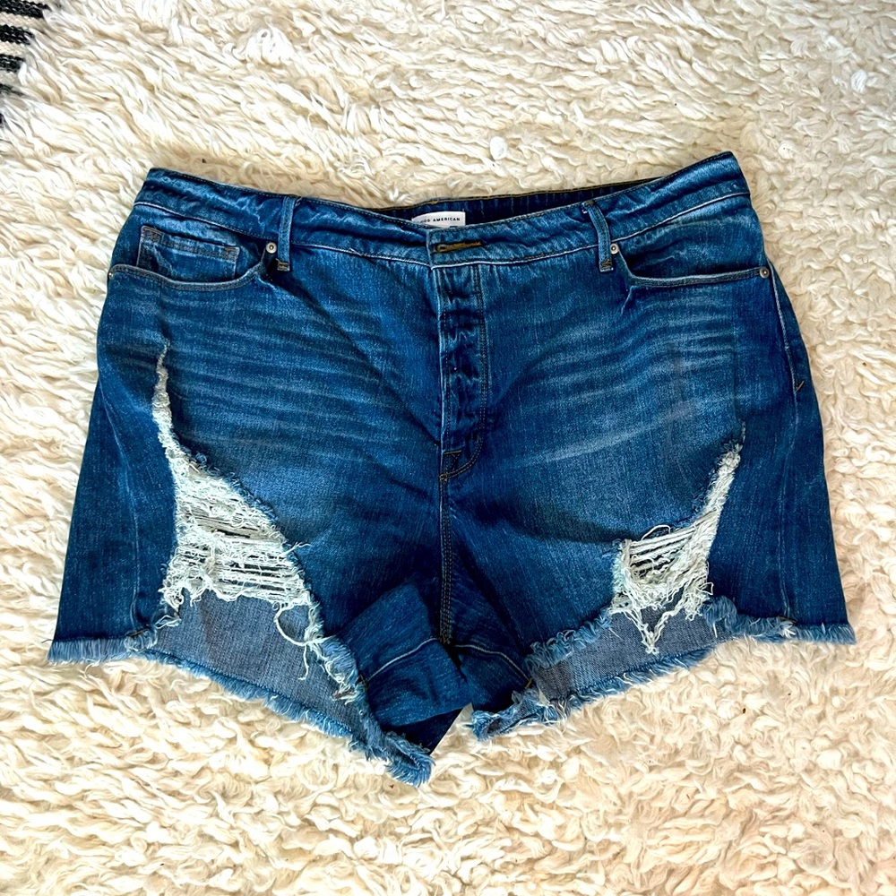 Good American Jean shorts, size 18